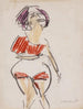 Woman Standing - Ernst Ludwig Kirchner — artwork view