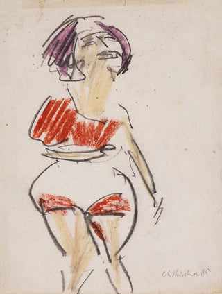 Woman Standing - Ernst Ludwig Kirchner — artwork view