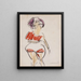 Woman Standing - Ernst Ludwig Kirchner — framed artwork on a wall