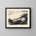 Cliffs and Sea of Fehmarn - Ernst Ludwig Kirchner — framed artwork on a wall
