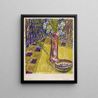 Nature morte painting - Ernst Ludwig Kirchner — framed artwork on a wall