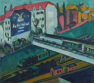 Tramway et chemin de fer - Ernst Ludwig Kirchner — artwork view