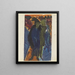 Street Scenes after the old street scene of 1914 - Ernst Ludwig Kirchner — framed artwork on a wall