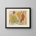 Beach Scene Painting - Ernst Ludwig Kirchner — framed artwork on a wall