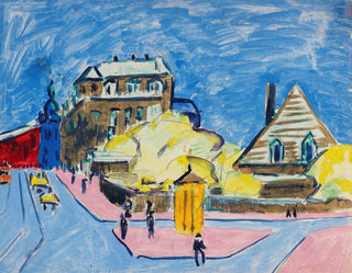 Street View Painting in Dresden - Ernst Ludwig Kirchner — artwork view