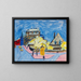 Street View Painting in Dresden - Ernst Ludwig Kirchner — framed artwork on a wall