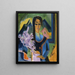 Sunday in the Alps - Ernst Ludwig Kirchner — framed artwork on a wall