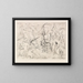 Pines and Cabins - Ernst Ludwig Kirchner — framed artwork on a wall