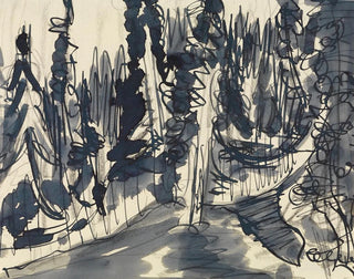 Study of the Pine Forest - Ernst Ludwig Kirchner — artwork view