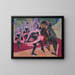 Dance at the Variety - Ernst Ludwig Kirchner — framed artwork on a wall