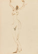 Nude woman dancing in the studio - Ernst Ludwig Kirchner — artwork view
