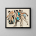 Dance Group - Ernst Ludwig Kirchner — framed artwork on a wall