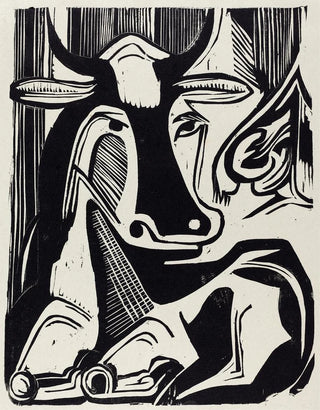 La Grande Vache Couchée Grosse Liegende Kuh - Ernst Ludwig Kirchner — artwork view