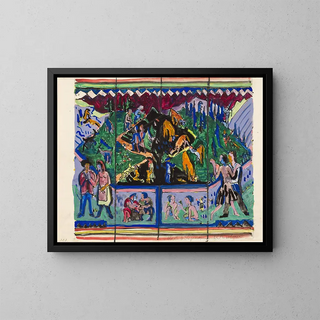La vie Hagemann Design - Ernst Ludwig Kirchner — framed artwork on a wall