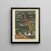 Trois baigneurs dans les vagues - Ernst Ludwig Kirchner — framed artwork on a wall