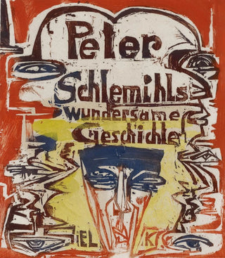 Title page of the series of wood engravings of the story of Adelbert von Chamisso, The Miraculous Story of Peter Schlemihl - Ernst Ludwig Kirchner — artwork view