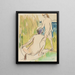Two Nudes by the Sea Fehmarn - Ernst Ludwig Kirchner — framed artwork on a wall