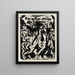 Cover Drawing for the Miraculous History of Peter Schlemihl by Adelbert von Chamisso - Ernst Ludwig Kirchner — framed artwork on a wall
