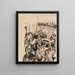 Entertainment at the café - Ernst Ludwig Kirchner — framed artwork on a wall