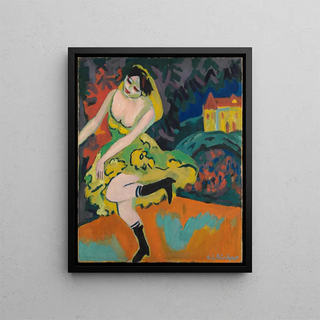 Varieté Tänzer's - Ernst Ludwig Kirchner — framed artwork on a wall