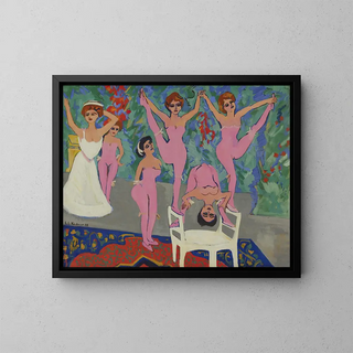 Spectacle de variétés Varitparade - Ernst Ludwig Kirchner — framed artwork on a wall