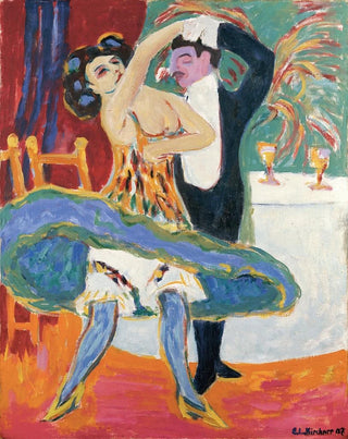 Theatre of Vaudeville English Dancing Couple - Ernst Ludwig Kirchner — artwork view