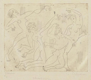 Four young dancing girls - Ernst Ludwig Kirchner — artwork view