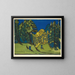 Forest Cemetery Painting - Ernst Ludwig Kirchner — framed artwork on a wall