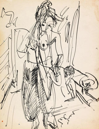 Nude Female Painting - Ernst Ludwig Kirchner — artwork view