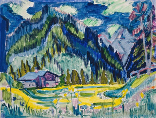 Wild Terrain Painting - Ernst Ludwig Kirchner — artwork view