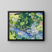 Wilderness landscape with Kirchner's house - Ernst Ludwig Kirchner — framed artwork on a wall