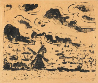 Windmill near Burg on Fehmarn - Ernst Ludwig Kirchner — artwork view