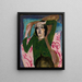 Woman in Green Jacket - Ernst Ludwig Kirchner — framed artwork on a wall