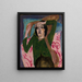 Woman in Green Blouse - Ernst Ludwig Kirchner — framed artwork on a wall