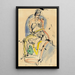 Siesta of Women - Ernst Ludwig Kirchner — framed artwork on a wall