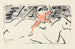 Cavalier de cirque sur un cheval blanc - Ernst Ludwig Kirchner — artwork view