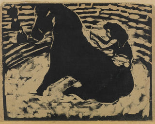 Cavalière de cirque sur poney noir - Ernst Ludwig Kirchner — artwork view