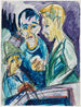 Two farmers and a boy at the well - Ernst Ludwig Kirchner — artwork view
