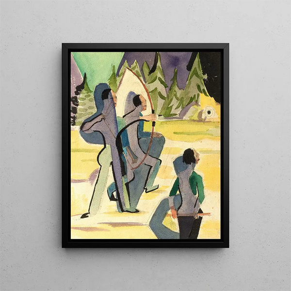 Archer - Ernst Ludwig Kirchner — framed artwork on a wall