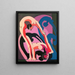 Two acrobats - Ernst Ludwig Kirchner — framed artwork on a wall
