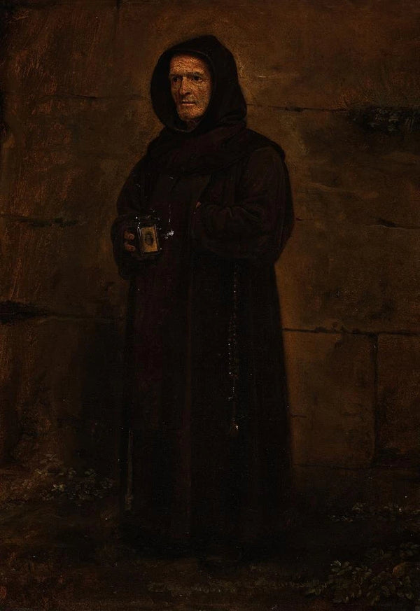 Reproduction of the painting A Franciscan monk - Ernst Meyer