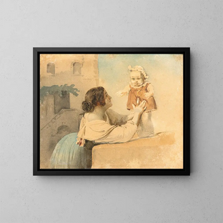 The First Steps - Ernst Meyer — framed artwork on a wall