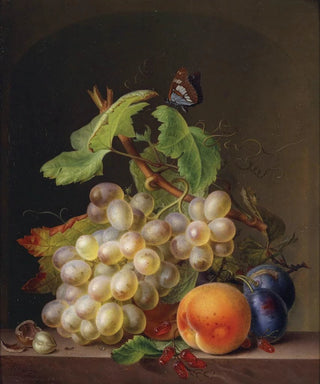 Still life with grapes - Ernst Moritz Gustav Tettelbach — artwork view