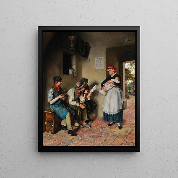 La progéniture - Ernst Nowak — framed artwork on a wall