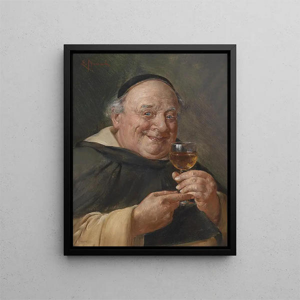 A Good Drink - Ernst Nowak — framed artwork on a wall