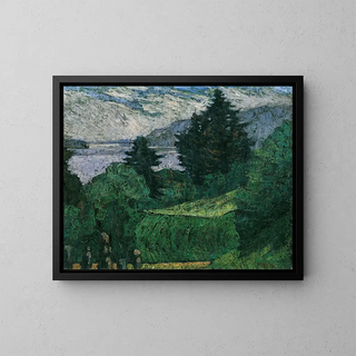 View by the Lake - Ernst Riederer — framed artwork on a wall
