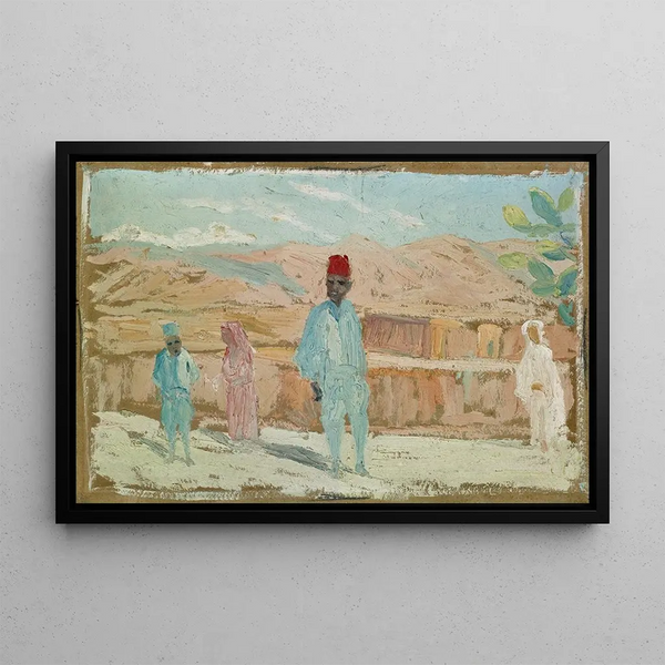 Algerian Natives - Ernst Schiess — framed artwork on a wall