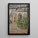 Cour à arcades dans une maison espagnole - Ernst Schiess — framed artwork on a wall