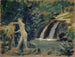 Boy bathing in a forest river - Ernst Schiess — artwork view