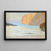 Bay at the Sea with Rocks - Ernst Schiess — framed artwork on a wall